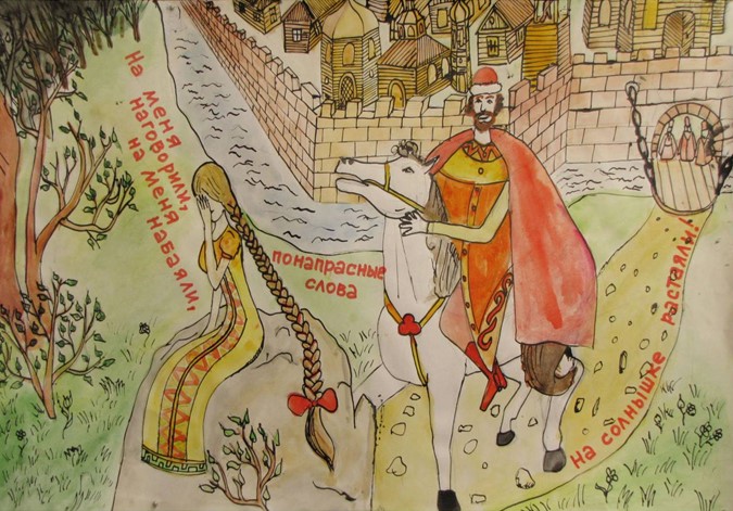 На меня наговорили, на меня набаяли, понапрасные слова на солнышке растаяли