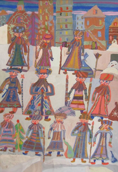 Для поговорки мужик в москву пешим шёл