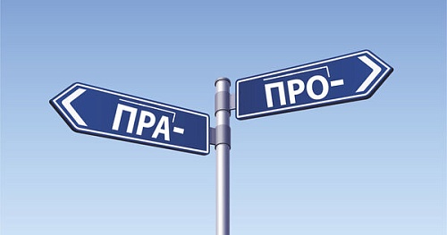 Пра- или про-?