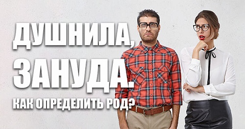 Душнила и зануда. Как определить род?